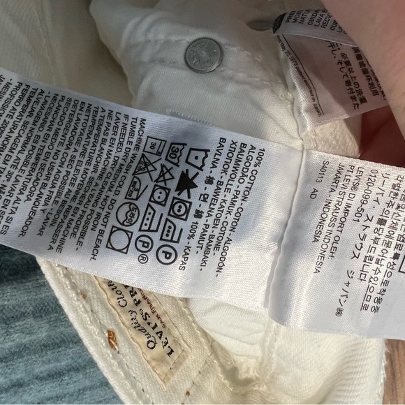 LEVI'S 501 skinny jeans in white - Picture 9 of 13